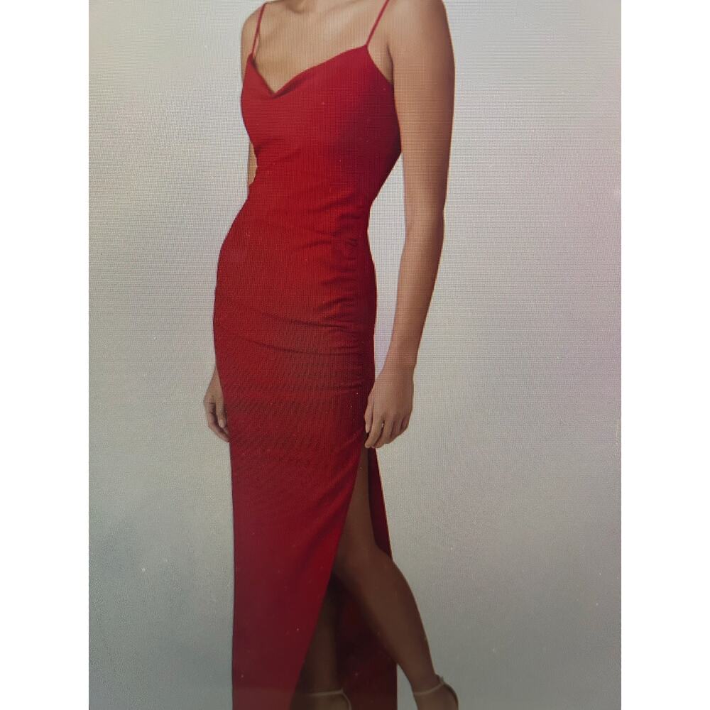 Likely Celinda gown red 10 spaghetti strap